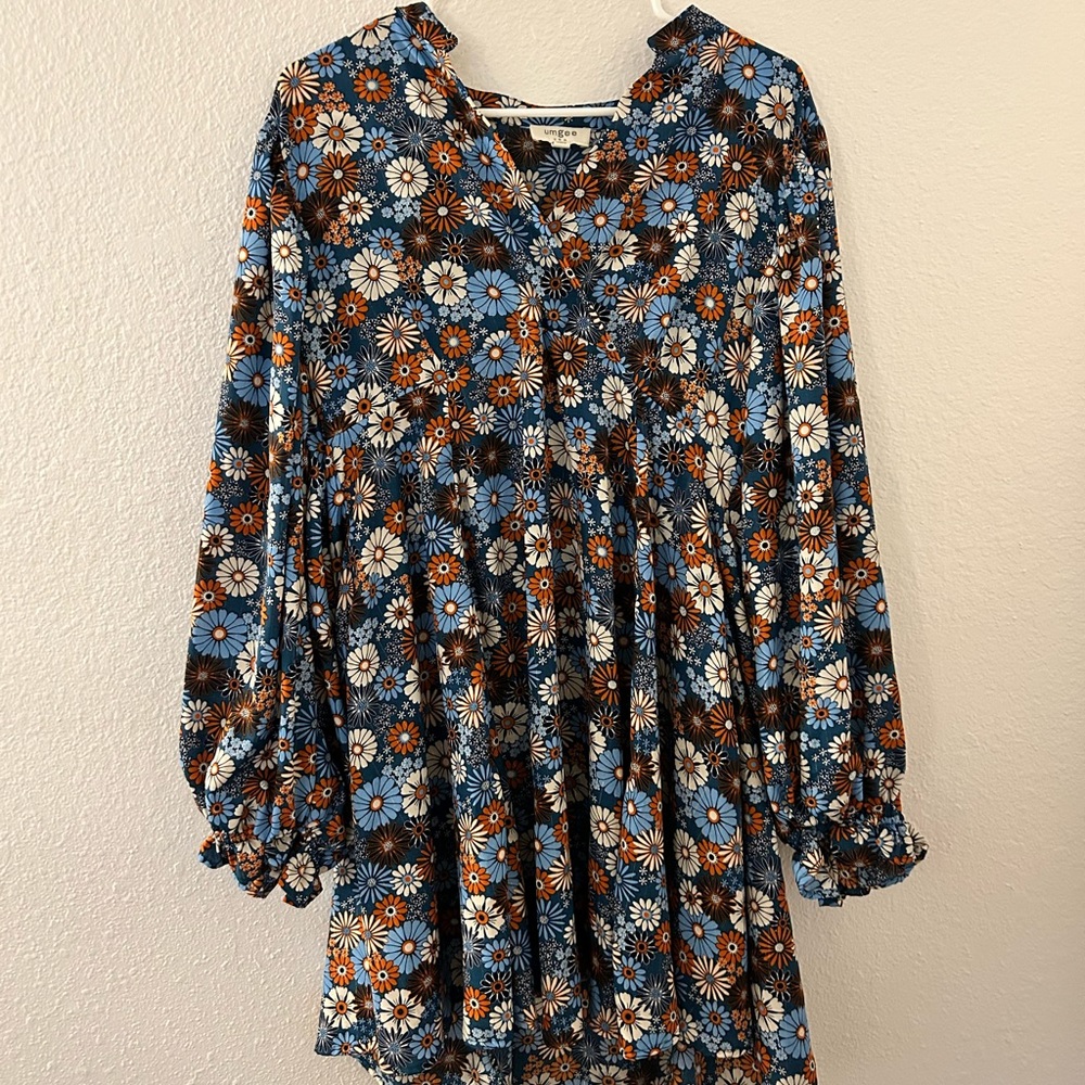 70’s style floral dress